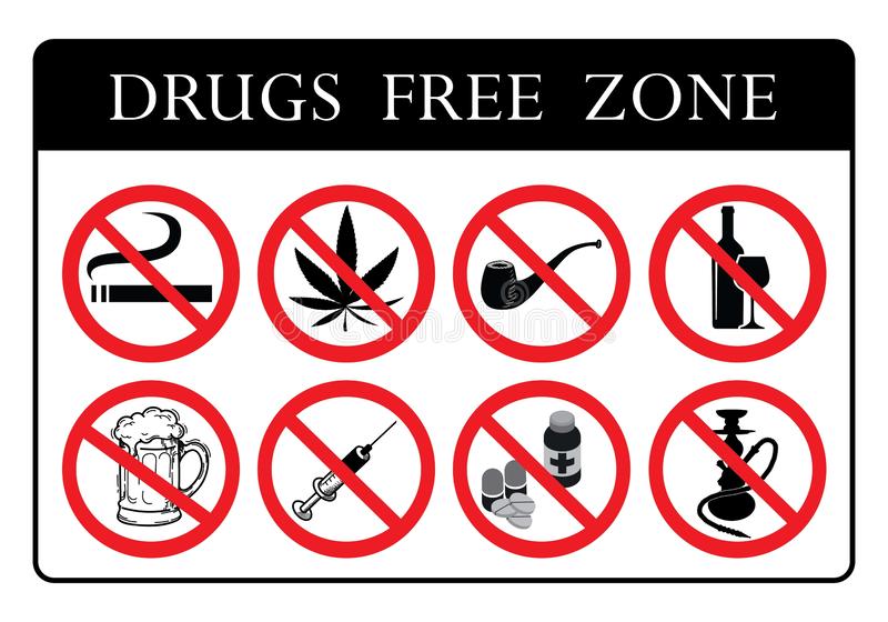 de raad van drugsvrije zone geen het tekeninzameling drugsverbod nr roken marihuana pijp alcohol bier pillenteken 140714694